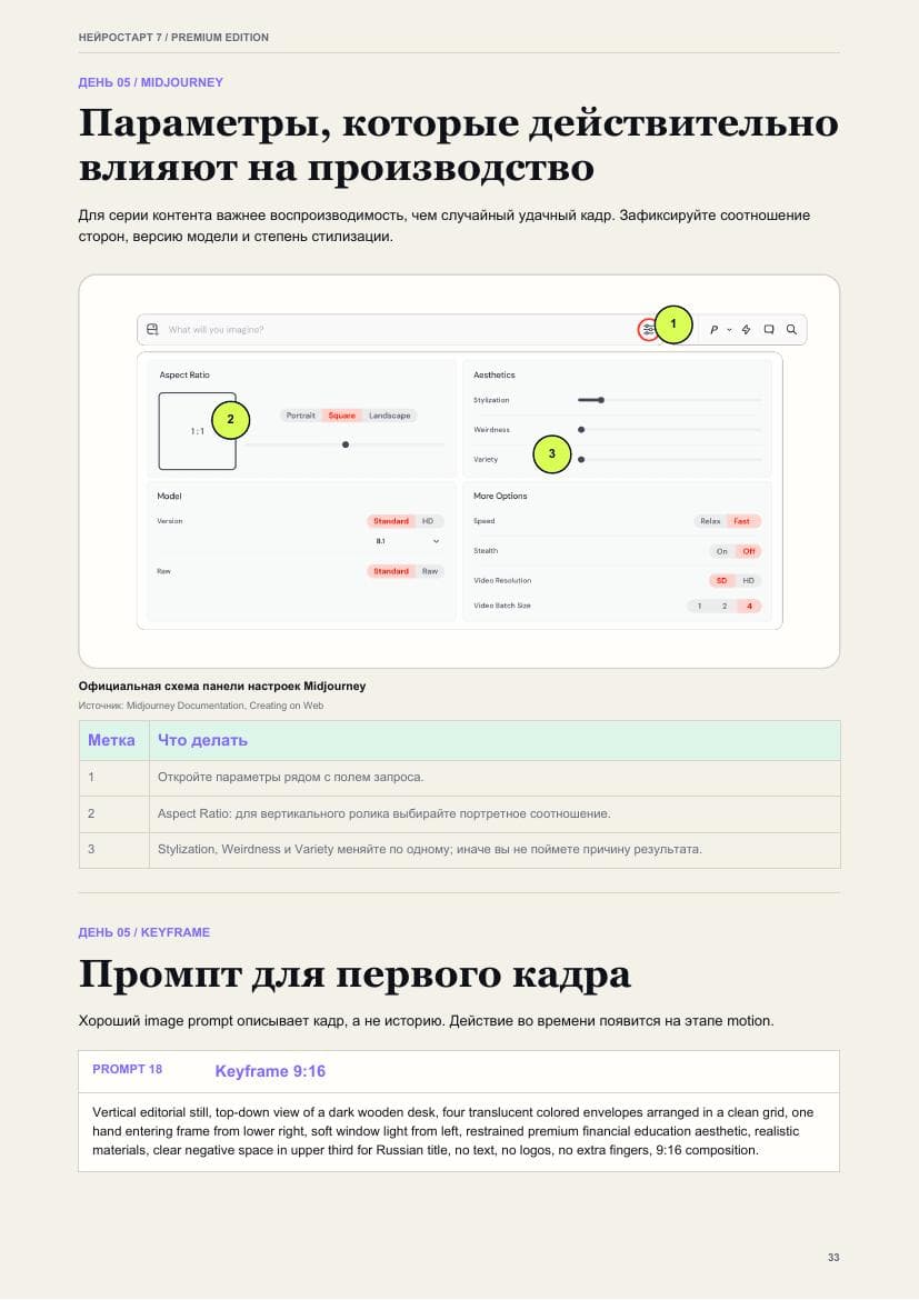 Страница курса о видеопроизводстве